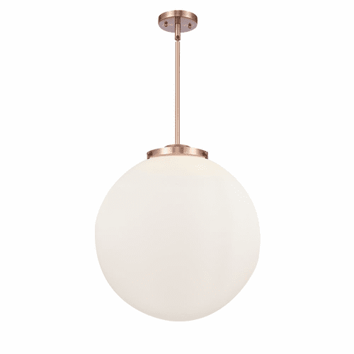 Innovations Beacon 1-LT 18" Pendant - Antique Copper - 221-3S-AC-G201-18-LED