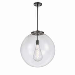 Innovations Beacon 1-LT 18" Pendant - Matte Black - 221-1S-BK-G202-18