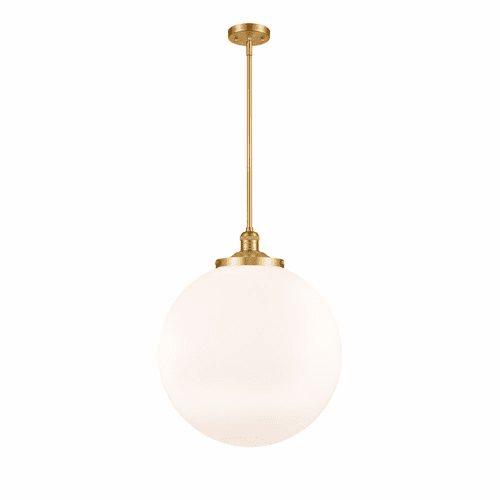Innovations Beacon 1-LT 18" Pendant - Satin Gold - 201S-SG-G201-18