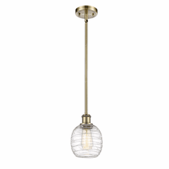 Innovations Belfast 1-LT Mini Pendant - Antique Brass - 516-1S-AB-G1013 Innovations Belfast 1-LT Mini Pendant - Antique Brass - 516-1S-AB-G1013