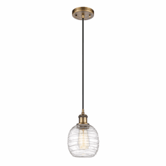 Innovations Belfast 1-LT Mini Pendant - Brushed Brass - 516-1P-BB-G1013