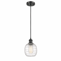 Innovations Belfast 1-LT Mini Pendant - Matte Black - 516-1P-BK-G1013