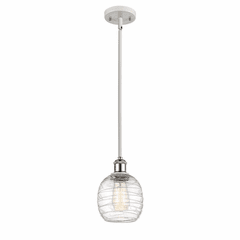 Innovations Belfast 1-LT Mini Pendant - White and Chrome - 516-1S-WPC-G1013