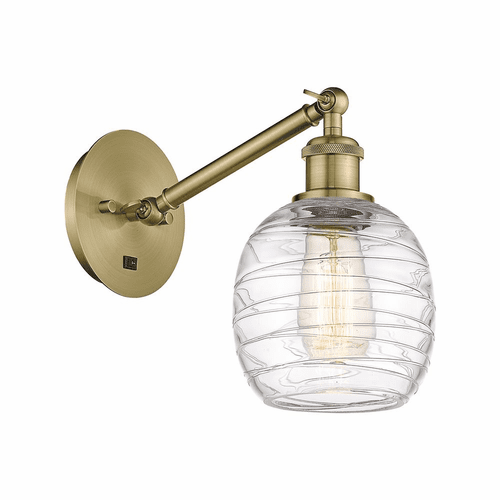 Innovations Belfast 1-LT Wall Sconce - Antique Brass - 317-1W-AB-G1013