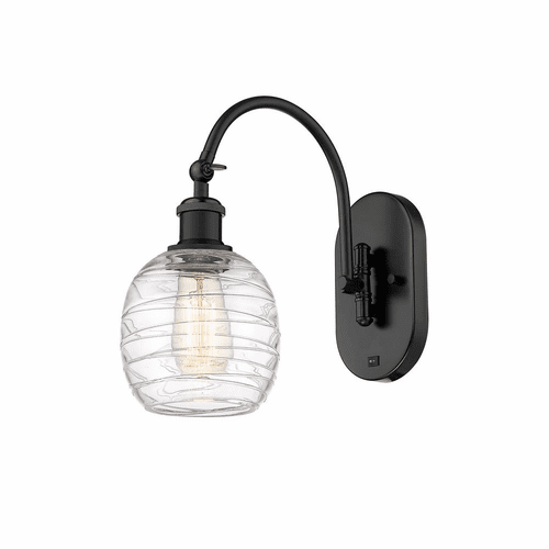 Innovations Belfast 1-LT Wall Sconce - Matte Black - 518-1W-BK-G1013