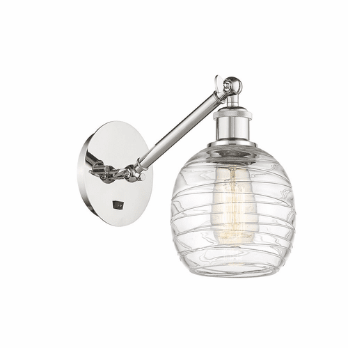 Innovations Belfast 1-LT Wall Sconce - Polished Nickel - 317-1W-PN-G1013