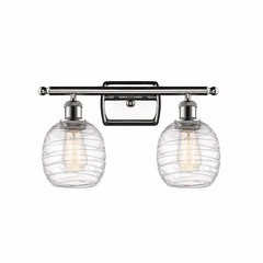 Innovations Belfast 2-LT Bath Vanity Light - Polished Chrome - 516-2W-PC-G1013