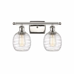 Innovations Belfast 2-LT Bath Vanity Light - Polished Nickel - 516-2W-PN-G1013