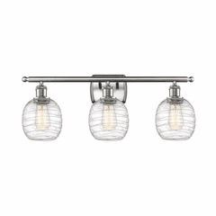 Innovations Belfast 3-LT Bath Vanity Light - Brushed Nickel - 516-3W-SN-G1013