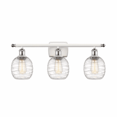 Innovations Belfast 3-LT Bath Vanity Light - White and Chrome - 516-3W-WPC-G1013 Innovations Belfast 3-LT Bath Vanity Light - White and Chrome - 516-3W-WPC-G1013