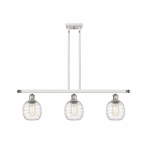 Innovations Belfast 3-LT Island Light - White and Chrome - 516-3I-WPC-G1013