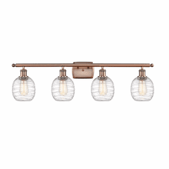 Innovations Belfast 4-LT Bath Vanity Light - Antique Copper - 516-4W-AC-G1013