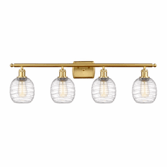 Innovations Belfast 4-LT Bath Vanity Light - Satin Gold - 516-4W-SG-G1013