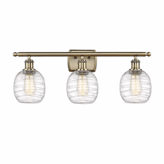 Innovations Belfast LED Bath Vanity Light - Antique Brass - 516-3W-AB-G1013-LED Innovations Belfast LED Bath Vanity Light - Antique Brass - 516-3W-AB-G1013-LED