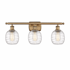 Innovations Belfast LED Bath Vanity Light - Brushed Brass - 516-3W-BB-G1013-LED