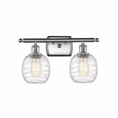 Innovations Belfast LED Bath Vanity Light - Brushed Nickel - 516-2W-SN-G1013-LED