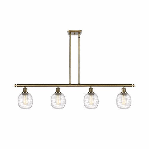 Innovations Belfast LED Island Light - Antique Brass - 516-4I-AB-G1013-LED