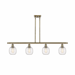 Innovations Belfast LED Island Light - Antique Brass - 516-4I-AB-G1013-LED