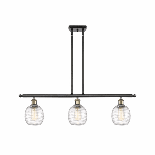 Innovations Belfast LED Island Light - Black Antique Brass - 516-3I-BAB-G1013-LED