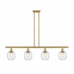 Innovations Belfast LED Island Light - Satin Gold - 516-4I-SG-G1013-LED