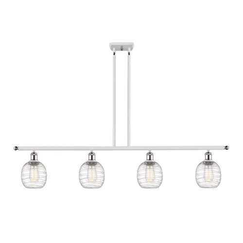 Innovations Belfast LED Island Light - White and Chrome - 516-4I-WPC-G1013-LED