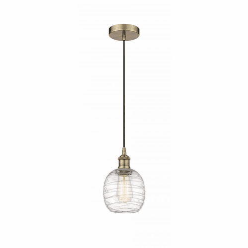 Innovations Belfast LED Mini Pendant - Antique Brass - 616-1P-AB-G1013-LED