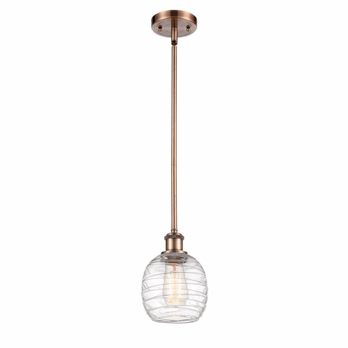 Innovations Belfast LED Mini Pendant - Antique Copper - 516-1S-AC-G1013-LED