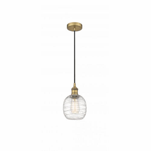 Innovations Belfast LED Mini Pendant - Brushed Brass - 616-1P-BB-G1013-LED