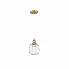 Innovations Belfast LED Mini Pendant - Brushed Brass - 616-1P-BB-G1013-LED