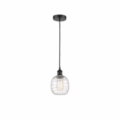 Innovations Belfast LED Mini Pendant - Matte Black - 616-1P-BK-G1013-LED