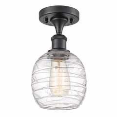Innovations Belfast LED Semi-Flush Mount - Matte Black - 516-1C-BK-G1013-LED
