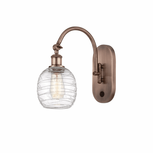Innovations Belfast LED Wall Sconce - Antique Copper - 518-1W-AC-G1013-LED