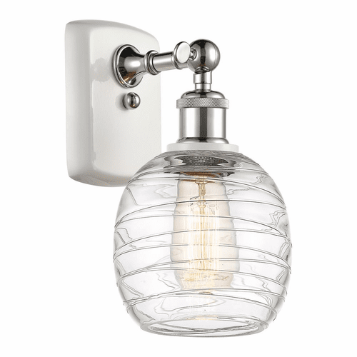 Innovations Belfast LED Wall Sconce - White and Chrome - 516-1W-WPC-G1013-LED