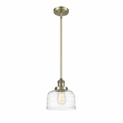 Innovations Bell 1-LT Large Mini Pendant - Antique Brass - 201S-AB-G713