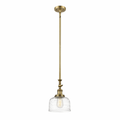Innovations Bell 1-LT Large Mini Pendant - Brushed Brass - 206-BB-G713
