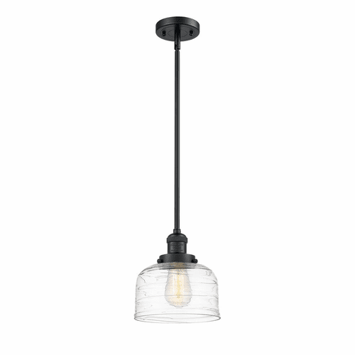 Innovations Bell 1-LT Large Mini Pendant - Matte Black - 201S-BK-G713