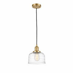 Innovations Bell 1-LT Large Mini Pendant - Satin Gold - 201C-SG-G713 Innovations Bell 1-LT Large Mini Pendant - Satin Gold - 201C-SG-G713