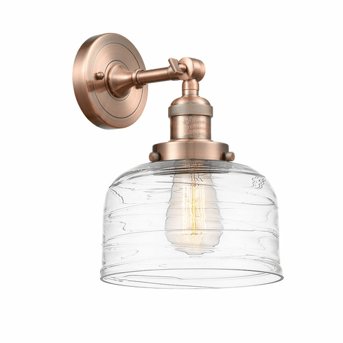 Innovations Bell 1-LT Large Wall Sconce - Antique Copper - 203-AC-G713