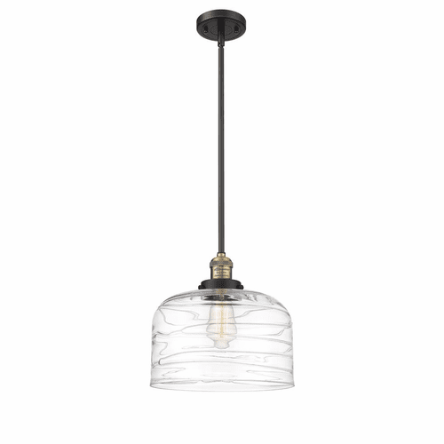 Innovations Bell 1-LT Mini Pendant - Black Antique Brass - 201S-BAB-G713-L