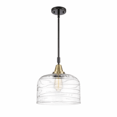 Innovations Bell 1-LT Mini Pendant - Black Antique Brass - 447-1S-BAB-G713-L