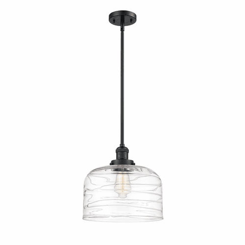 Innovations Bell 1-LT Mini Pendant - Matte Black - 201S-BK-G713-L