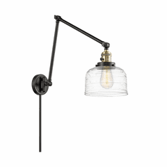 Innovations Bell 1-LT Swing Arm With Switch - Black Antique Brass - 238-BAB-G713