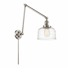 Innovations Bell 1-LT Swing Arm With Switch - Polished Nickel - 238-PN-G713