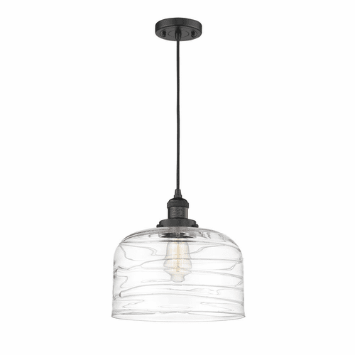 Innovations Bell 1-LT XL Mini Pendant - Matte Black - 201C-BK-G713-L