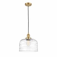 Innovations Bell 1-LT XL Mini Pendant - Satin Gold - 201C-SG-G713-L Innovations Bell 1-LT XL Mini Pendant - Satin Gold - 201C-SG-G713-L