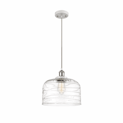 Innovations Bell 1-LT XL Mini Pendant - White and Chrome - 916-1P-WPC-G713-L Innovations Bell 1-LT XL Mini Pendant - White and Chrome - 916-1P-WPC-G713-L
