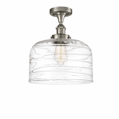 Innovations Bell 1-LT XL Semi-Flush Mount - Brushed Nickel - 916-1C-SN-G713-L