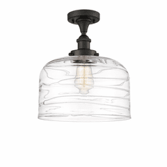Innovations Bell 1-LT XL Semi-Flush Mount - Oil Rubbed Bronze - 916-1C-OB-G713-L