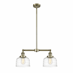 Innovations Bell 2-LT Island Light - Antique Brass - 209-AB-G713 Innovations Bell 2-LT Island Light - Antique Brass - 209-AB-G713