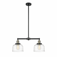 Innovations Bell 2-LT Island Light - Black Antique Brass - 209-BAB-G713 Innovations Bell 2-LT Island Light - Black Antique Brass - 209-BAB-G713